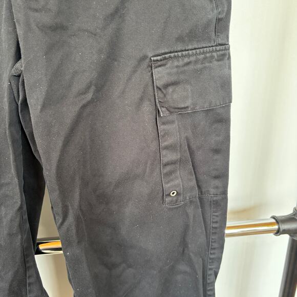 Vintage Y2K Liz Claiborne Black Cargo Tactical Grunge Gorpcore Cotton Pants 12 - Picture 5 of 11
